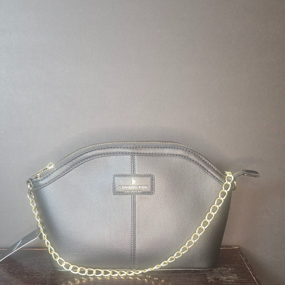 NWT London Fog-Marilyn Dome Crossbody-Black